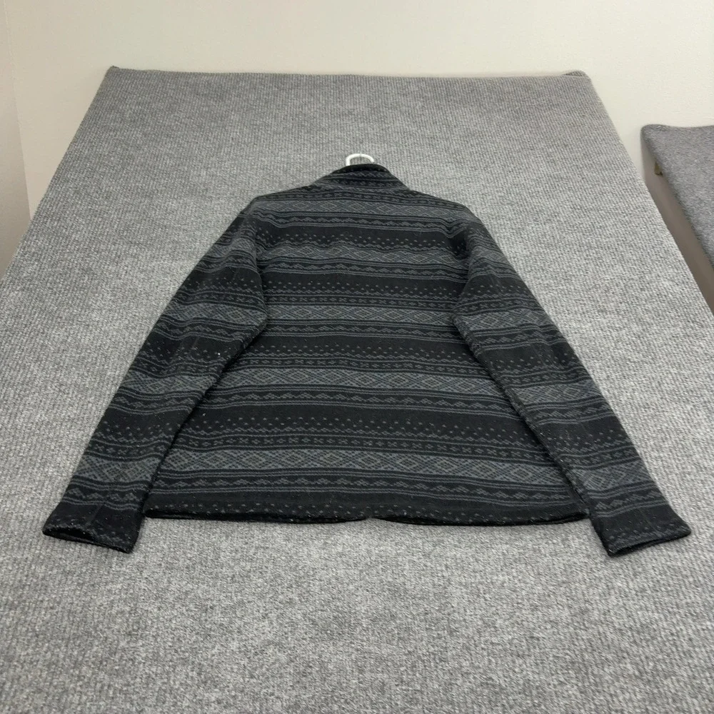 The North Face Jacket Mens L Black Polyester Fair Isle Full Zip Outdoor Gorpcore